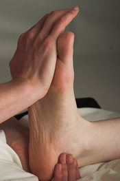 Reflexology improves mobility in the joints of the feet and ankles